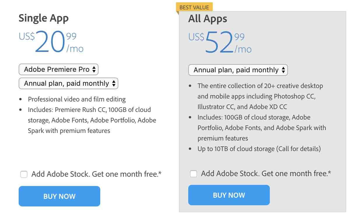 Adobe spark vs premiere pro shop